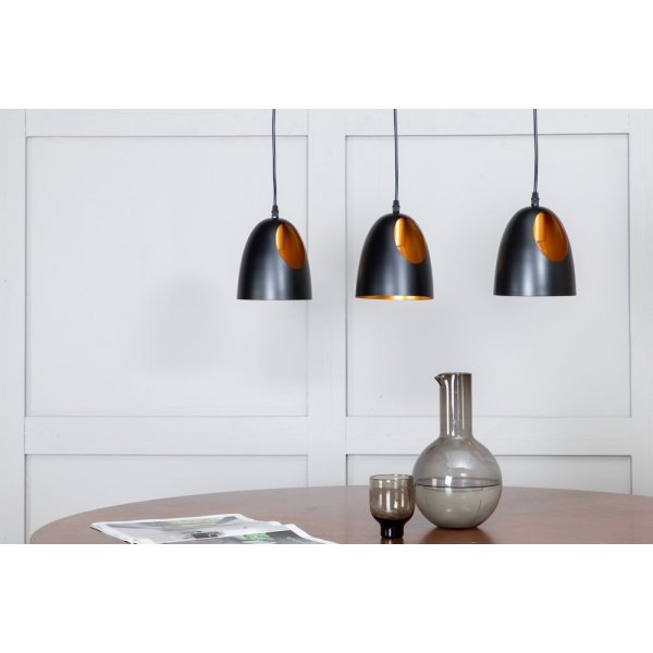 Plafonnier Karby - Noir/cuivre