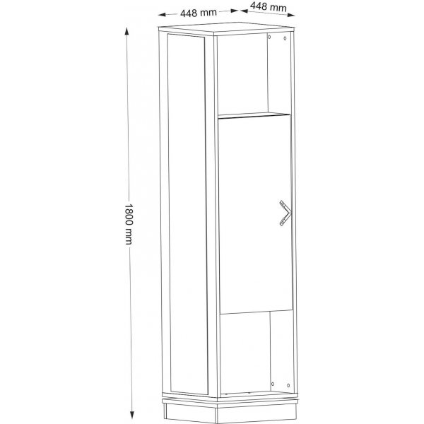 Meuble d\\\'entre roulant - Noyer