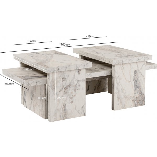 Sanctuary soffbord 110 x 45 cm - Freesia marmor Sanctuary soffbord 110 x 45 cm - Freesia marmor