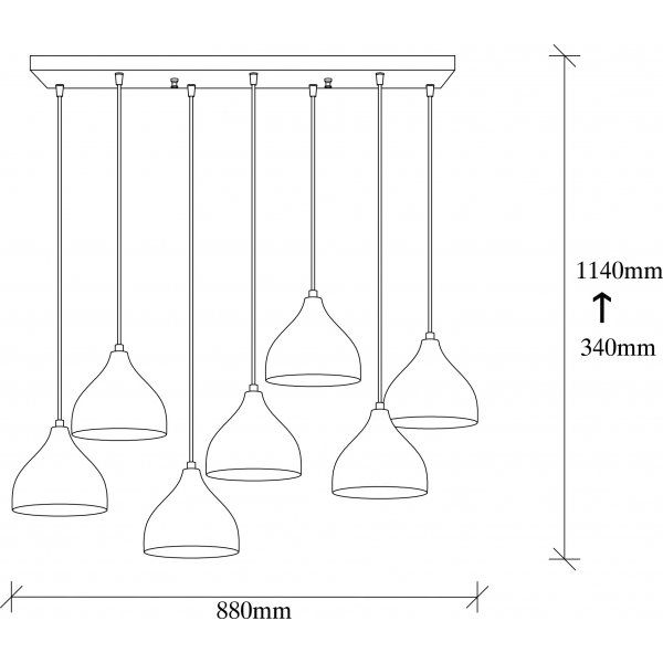 Plafonnier Tattoo 6221 - Noir