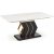 Vincenzo matbord 160-200 x 90 cm - Vit marmor/svart/guld
