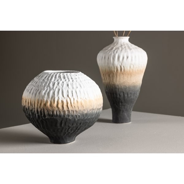 Vase Pane 24 x 21 cm - Beige/Gris/Blanc Vase Pane 24 x 21 cm - Beige/Gris/Blanc