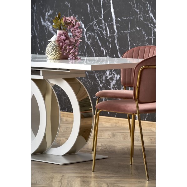 Table  manger Galardo 160-200 x 90 cm - Blanc