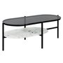 Shildon soffbord 115,3 x 55,5 cm - Svart/vit marmor