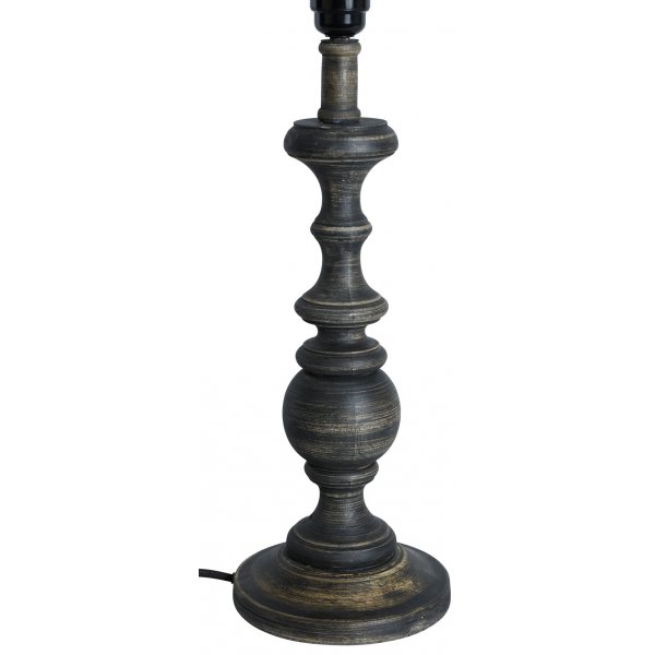 Mango lampfot H40x12 cm - Blackwash