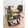 Seaford skrivbord 130 cm - Svart