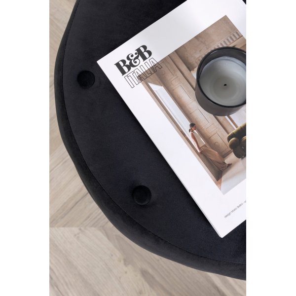 Pouf Respit - Velours noir Pouf Respit - Velours noir
