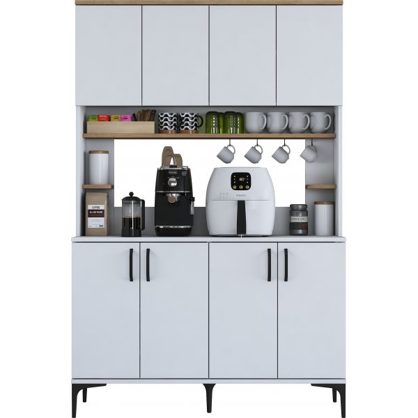 Jeriko köksskåp 176 - Vit/valnöt Jeriko köksskåp 176 - Vit/valnöt