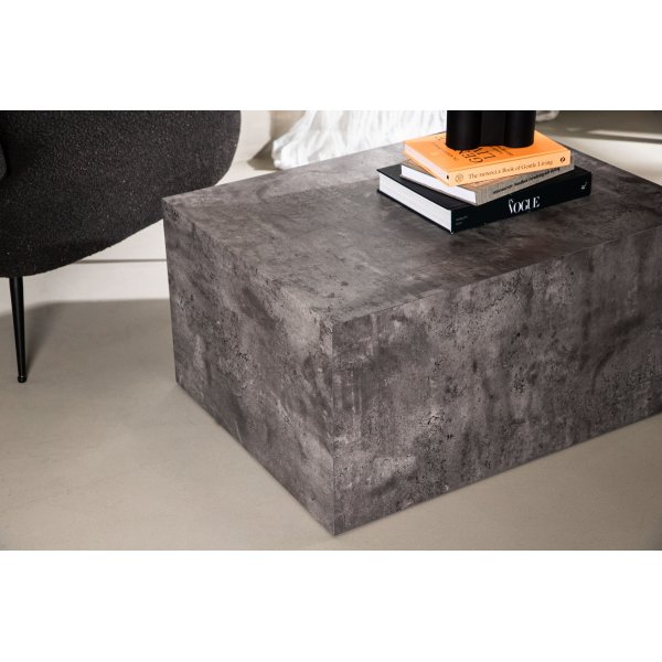 Table basse York 80 x 60 cm - Gris fonc