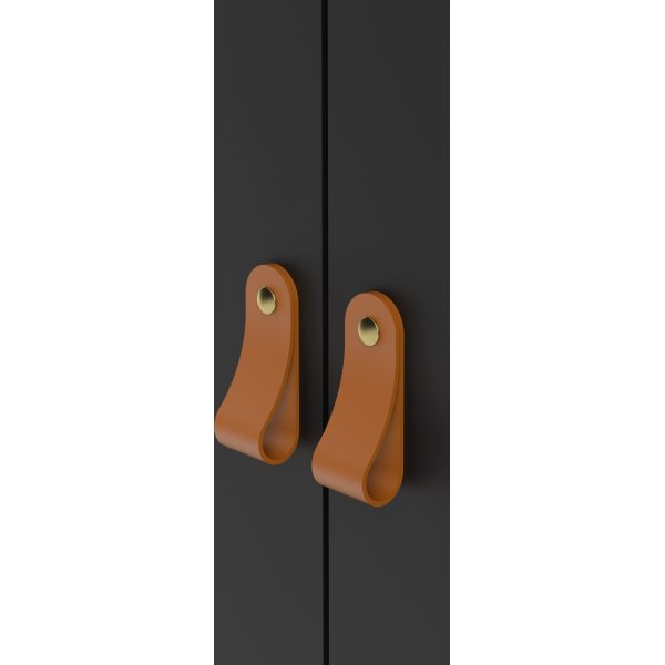 Armoire Madrid à 2 portes - Noir Armoire Madrid à 2 portes - Noir