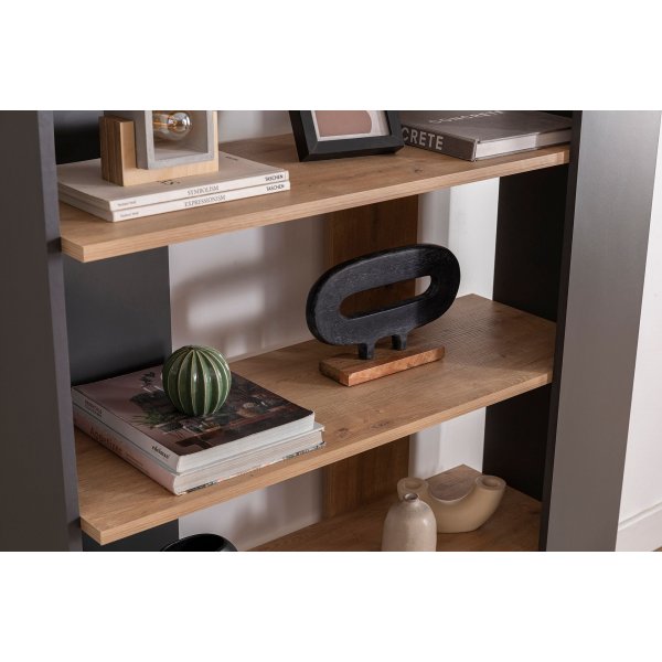 Bibliothèque Viper - Chêne saphir/anthracite Bibliothèque Viper - Chêne saphir/anthracite