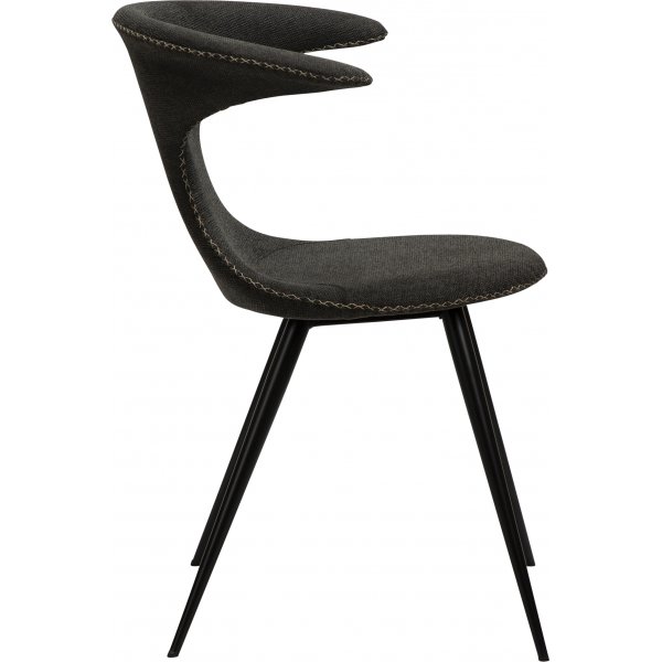 Chaise de salle à manger Flair - Tissu noir Chaise de salle à manger Flair - Tissu noir