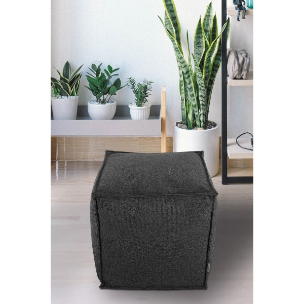 Pouf en alun - Gris foncé Pouf en alun - Gris foncé