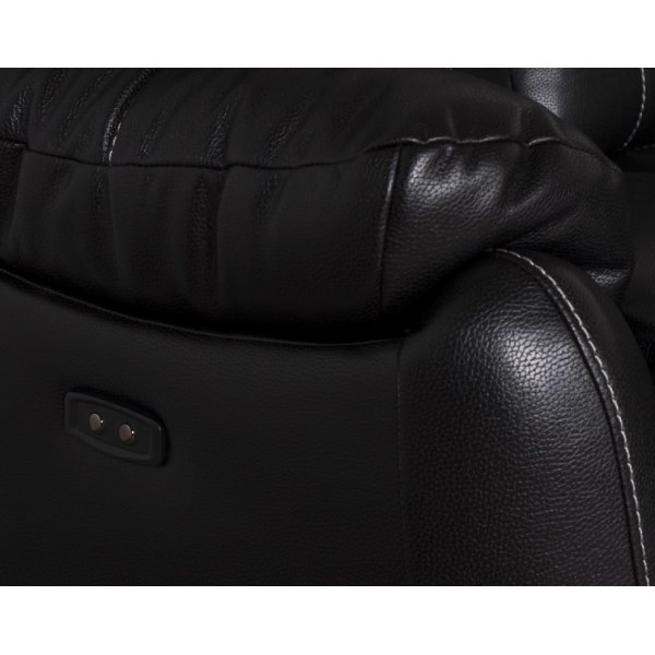 Reclinersoffa 3-sits i svart Microfiber - Enjoy Chicago Reclinersoffa 3-sits i svart Microfiber - Enjoy Chicago