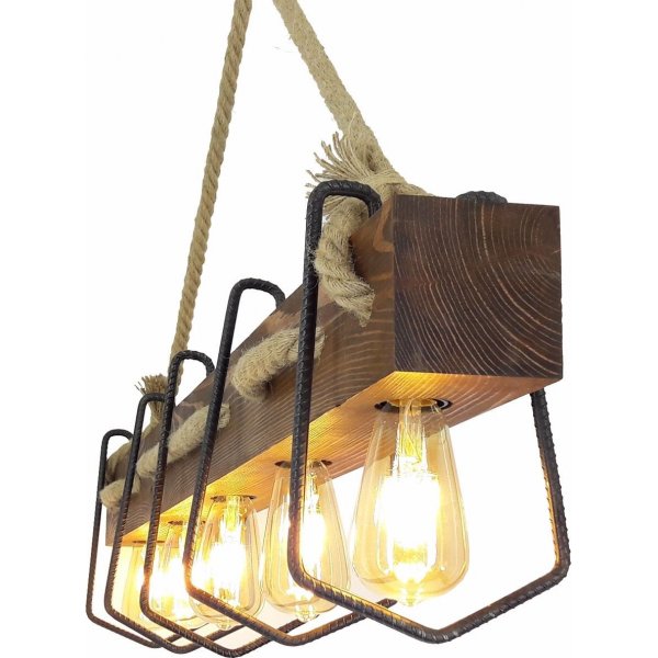 Plafonnier Demir 5 - Noyer Plafonnier Demir 5 - Noyer