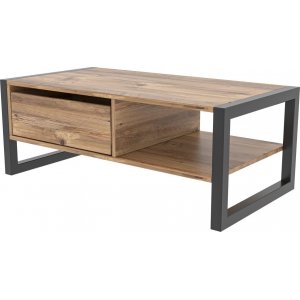 Haldizen soffbord 105 x 55 cm - Furu/svart