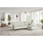 Bdsoffa med divan i beige sammet