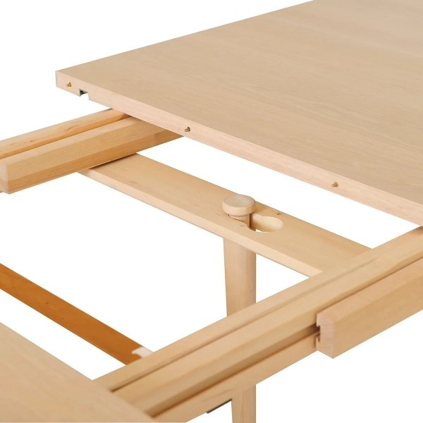 Table  manger Sandholmen 220 x 100 cm - Chne pigment blanc