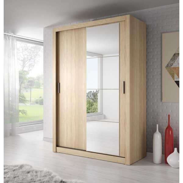 Mervyn garderob 150 - Sonoma ek Mervyn garderob 150 - Sonoma ek