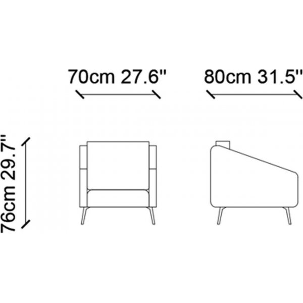 Jade f�t�lj - Bl�
