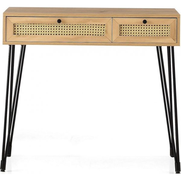 Sahra skrivbord 105x55 cm - Ek/svart Sahra skrivbord 105x55 cm - Ek/svart