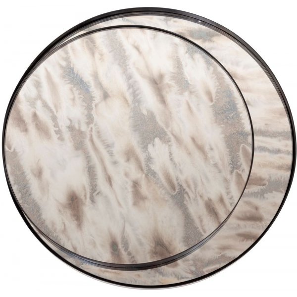 Satsbord Harper Ø56/48 cm - Svart/spegel Satsbord Harper Ø56/48 cm - Svart/spegel