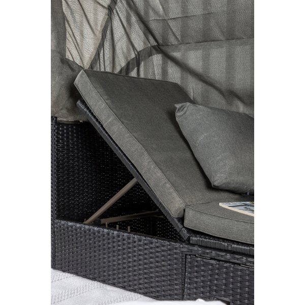 Nopy solsäng - Svart/Grå Nopy solsäng - Svart/Grå