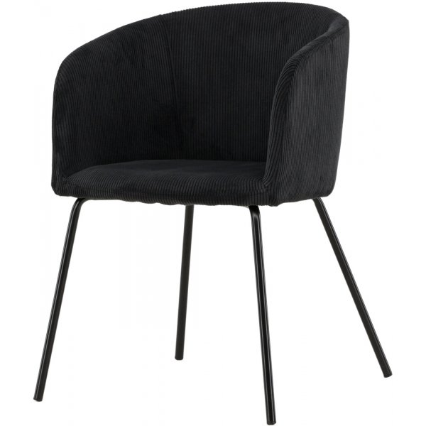Berit matstol - Svart manchester Berit matstol - Svart manchester