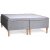 Lit gris Sensation 180x200 cm avec poche/poche 7 zones + Dtachant pour meubles
