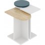 Mund satsbord 51 x 13 cm - Vit/ek/turkos