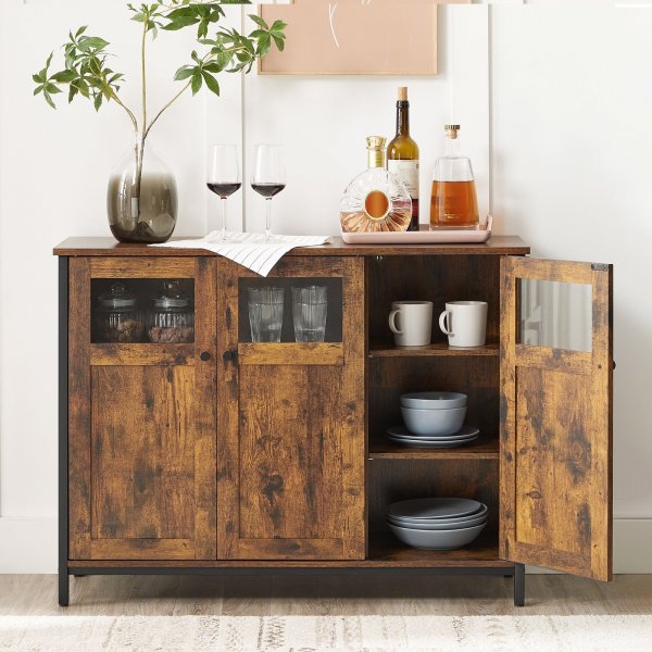 Buffet Eldin 100 cm - Marron/noir Buffet Eldin 100 cm - Marron/noir