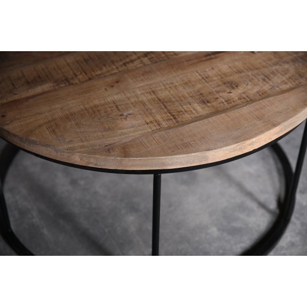 Karl runt soffbord Ø90 cm - Vintage + Fläckborttagare för möbler Karl runt soffbord Ø90 cm - Vintage + Fläckborttagare för möbler