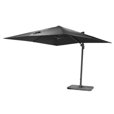 Tobago parasoll Ø 350 cm - Svart