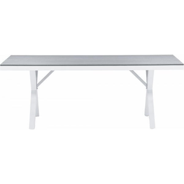 Garcia matbord 200 x 100 cm - Ljusgrå/vit Garcia matbord 200 x 100 cm - Ljusgrå/vit