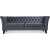 Soffa Milton Chesterfield - 212 cm  + Flckborttagare fr mbler