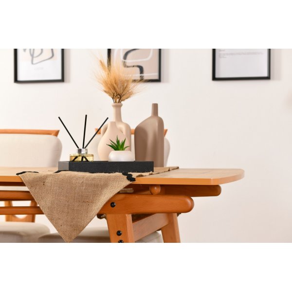 Palace eetgroep 2 - Eiken/creme Palace eetgroep 2 - Eiken/creme