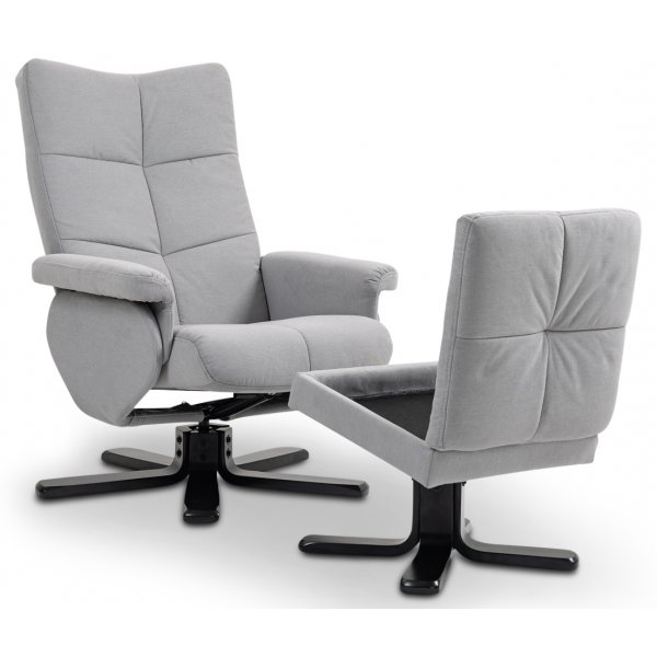 Ftlj med fotpall - Stllbar + Mbeltassar