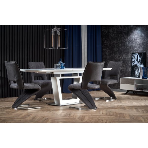 Table  manger Risk 160-200 cm - Marbre blanc