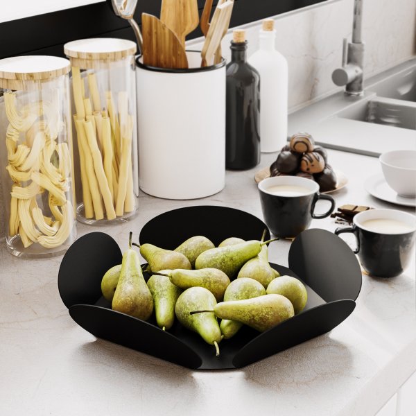 Plat décoratif Rhodes - Noir Plat décoratif Rhodes - Noir