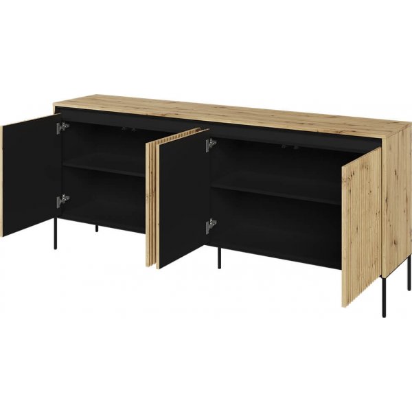 Trend skänk B193 cm - Artisan ek/svart Trend skänk B193 cm - Artisan ek/svart