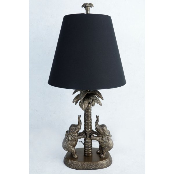 Elefant Bordslampa med skrm - Vintage