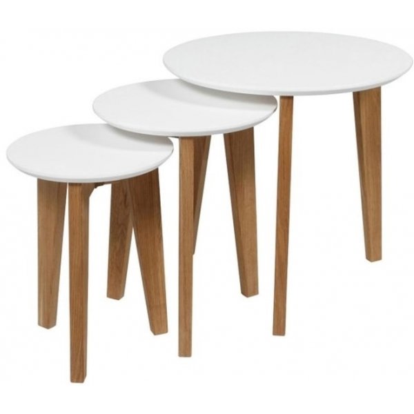 Abin satsbord 30/35/50 cm - Vit/ek