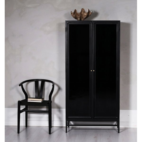 Revel vitrinskåp H170 cm - Svart / Mörktonat glas Revel vitrinskåp H170 cm - Svart / Mörktonat glas