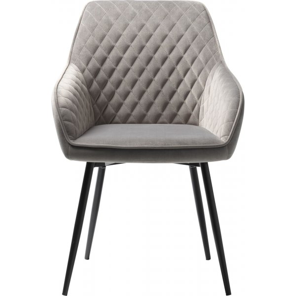Fauteuil Florida en velours gris Fauteuil Florida en velours gris