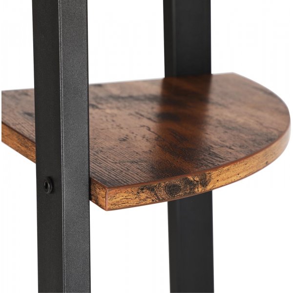 Nilla hoekplank 125 cm - Bruin/zwart