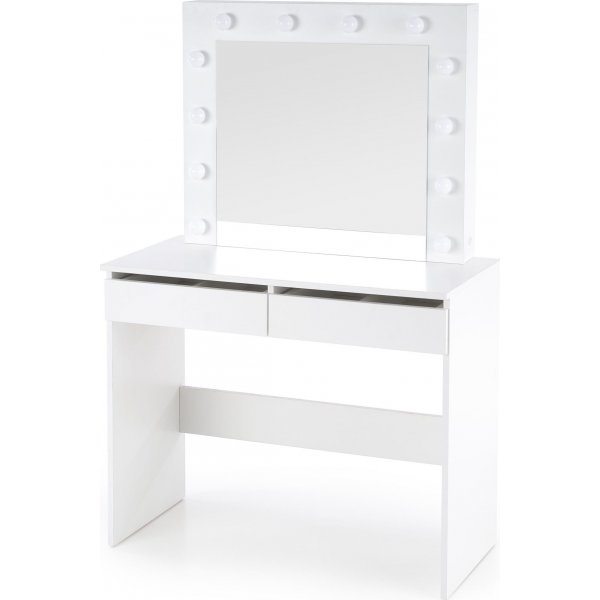 Coiffeuse blanche Facada avec éclairage 94 x 43 cm Coiffeuse blanche Facada avec éclairage 94 x 43 cm