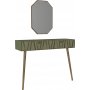 Forest avlastningsbord med spegel 120x 35 cm - Valnt/mrkgrn