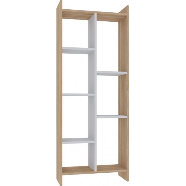 Bibliothèque Eden - Chêne/blanc Bibliothèque Eden - Chêne/blanc