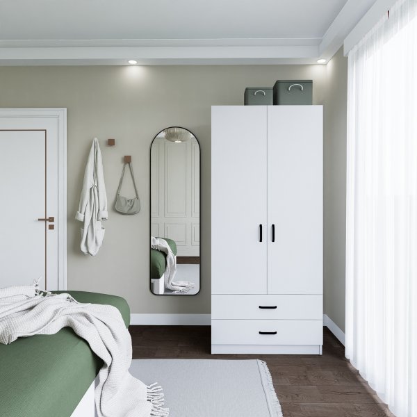 Yaman garderob 80 x 47 x 182 cm - Mattvit