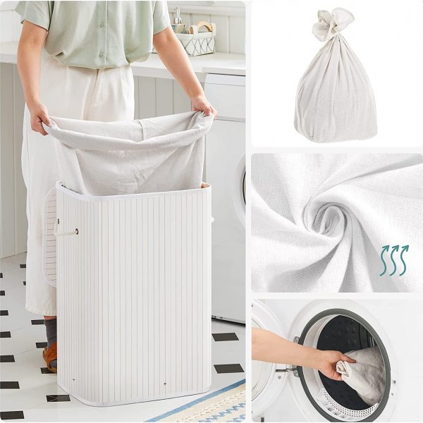 Carolin tvättkorg 72 l - Vit Carolin tvättkorg 72 l - Vit